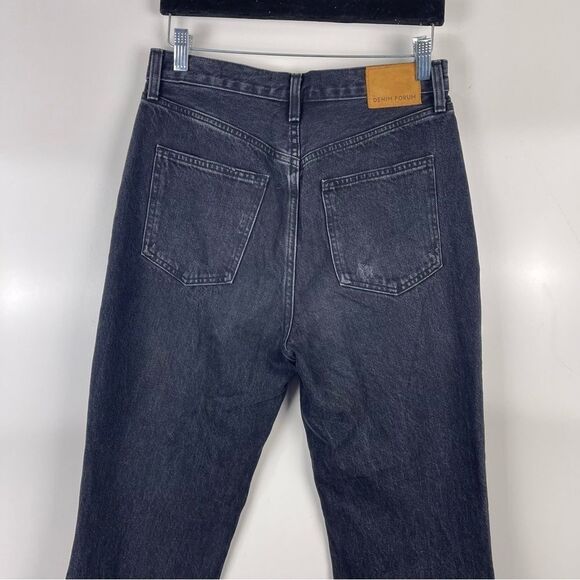 Aritzia Denim Forum The Joni High Rise Loose Distressed Jeans Black Women's 27 - Picture 9 of 11